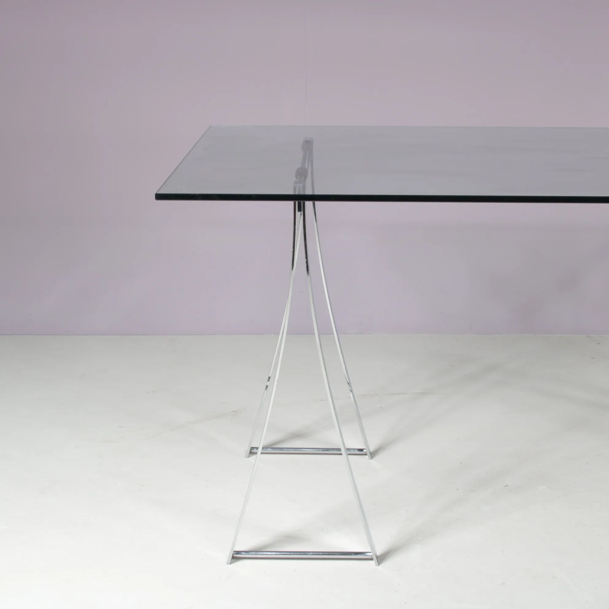 1970s “T07” Trestle dining table by Peter Ghyczy, Netherlands