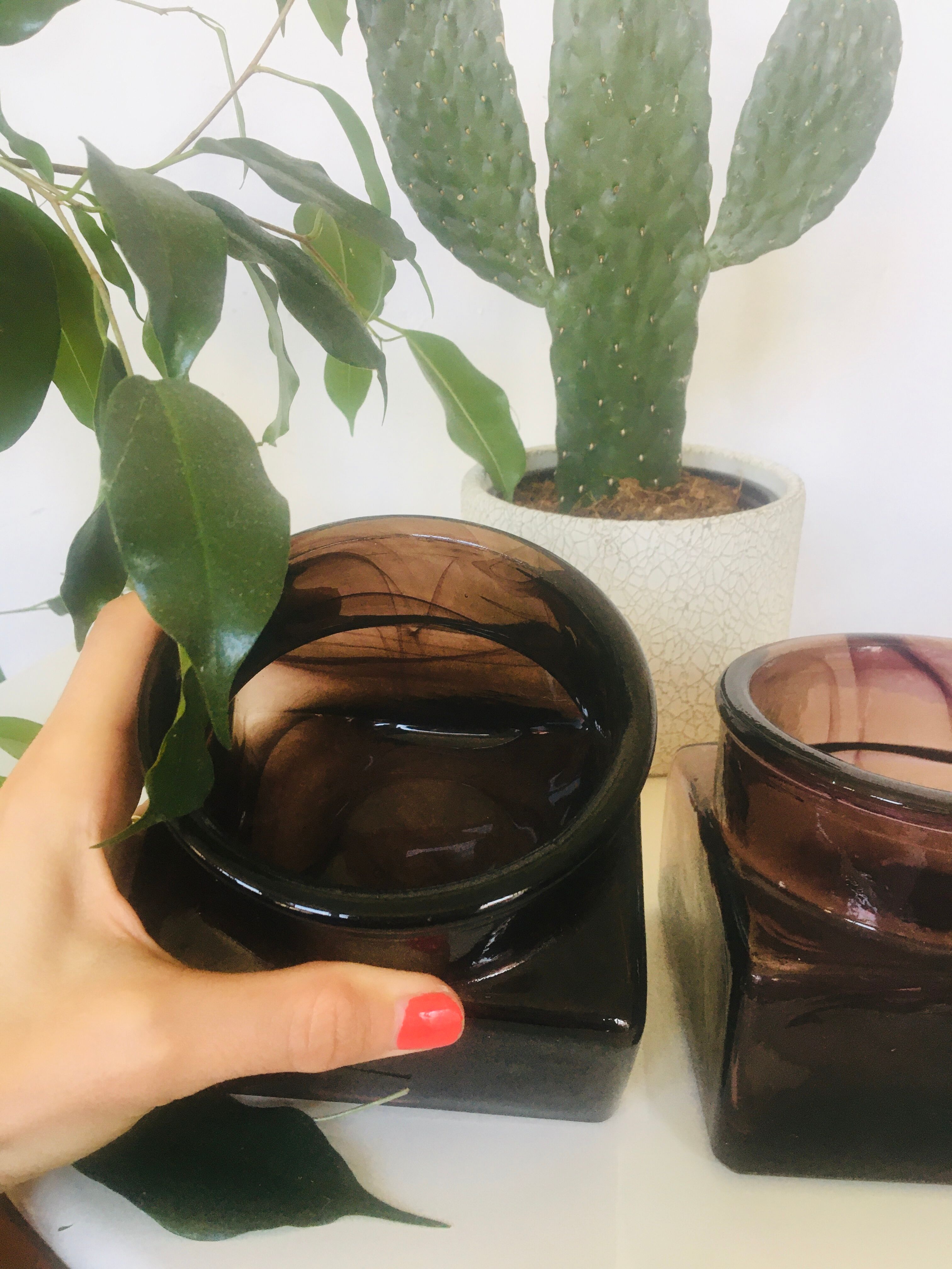 Finnish glass two vases