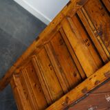 Dutch pine industrial apothecary cabinet, 1950s