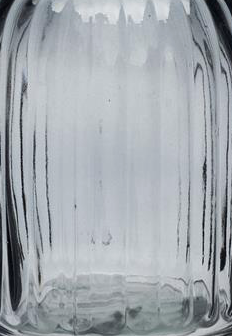Grey canle glass vase