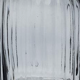 Vase en verre cannele gris