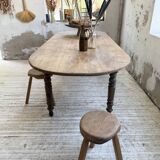 Oval farmhouse table 250cm pine