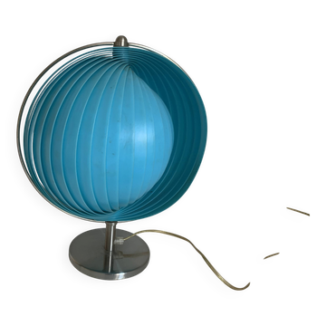 Vintage 1980 Kare Moon blue lamp - 37 cm