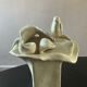 Vintage ceramic vase, glazed and signed.