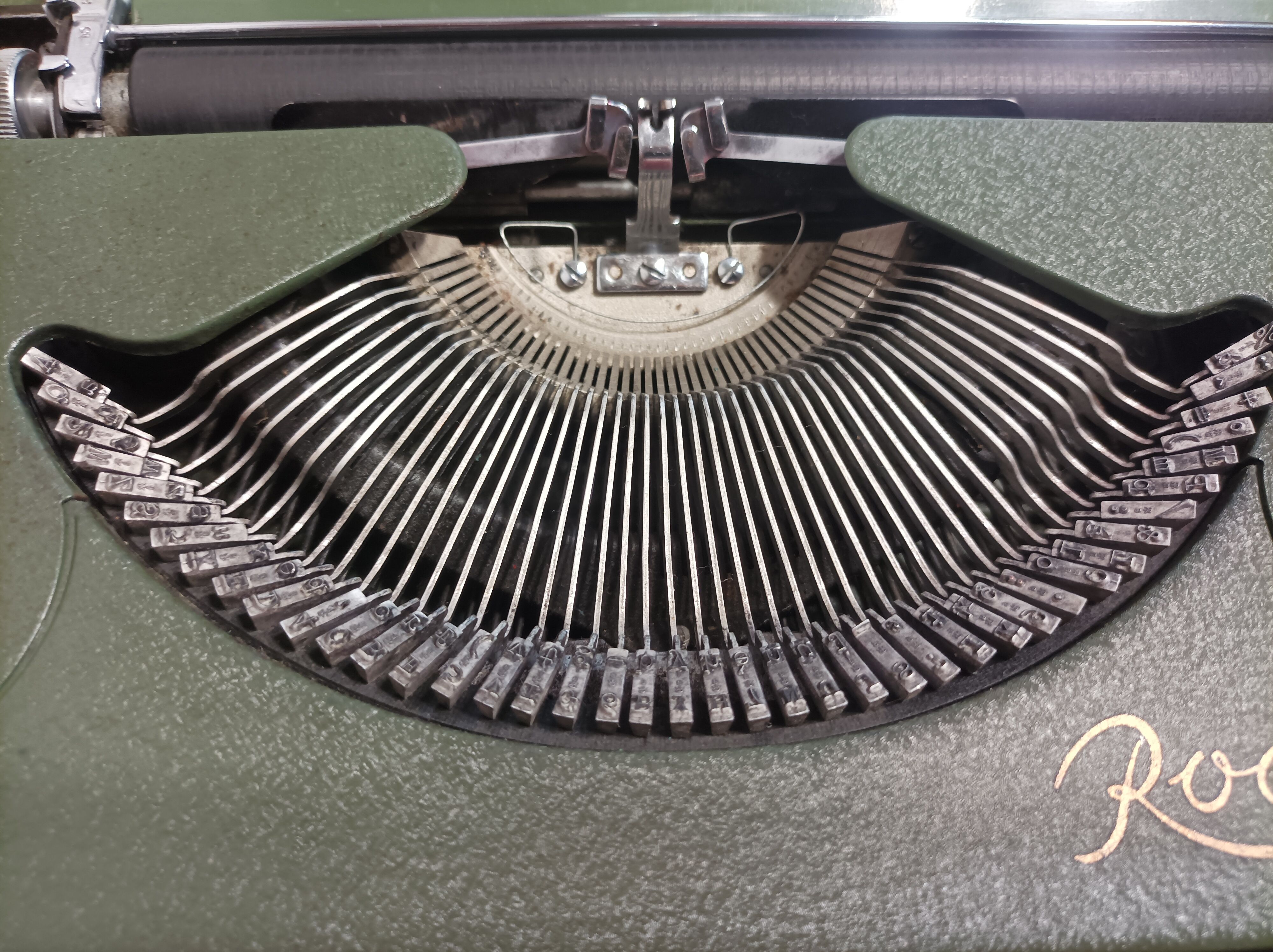 M.j. rooy portable typewriter - made in france 50s