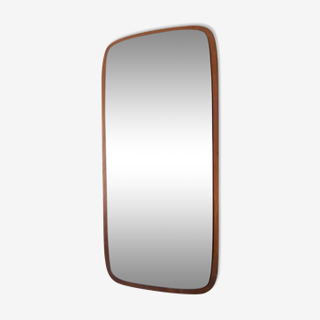 Miroir scandinave en teck - 72x35cm