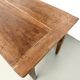 Farm table, old solid oak dough trough, France, around 1920.