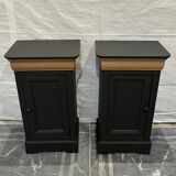 2 restored Louis Philippe style bedside tables