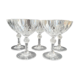 Champagne Glasses (5) - Mid-century modern - Crystal