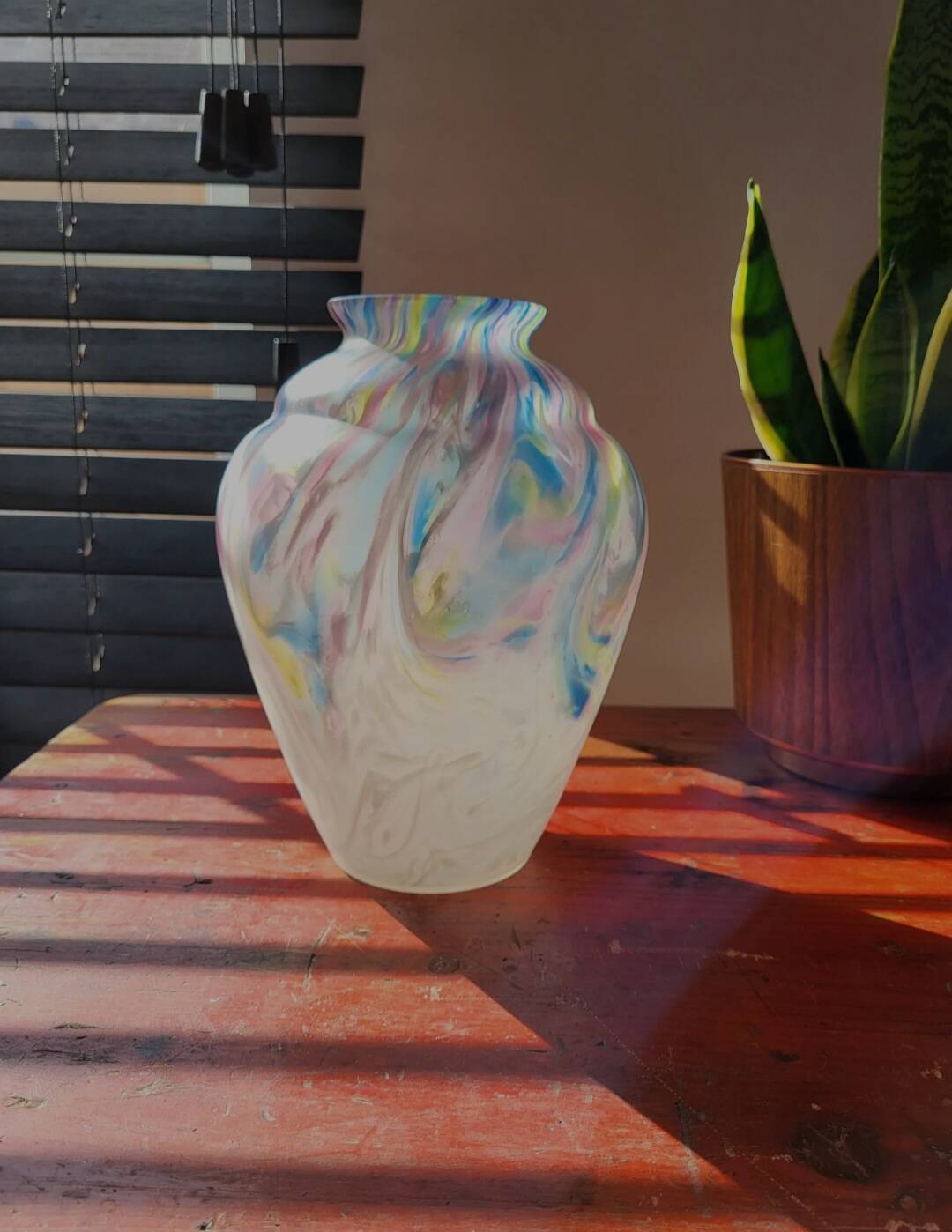 Vaas art déco, gekleurd, Scailmont, Belgique