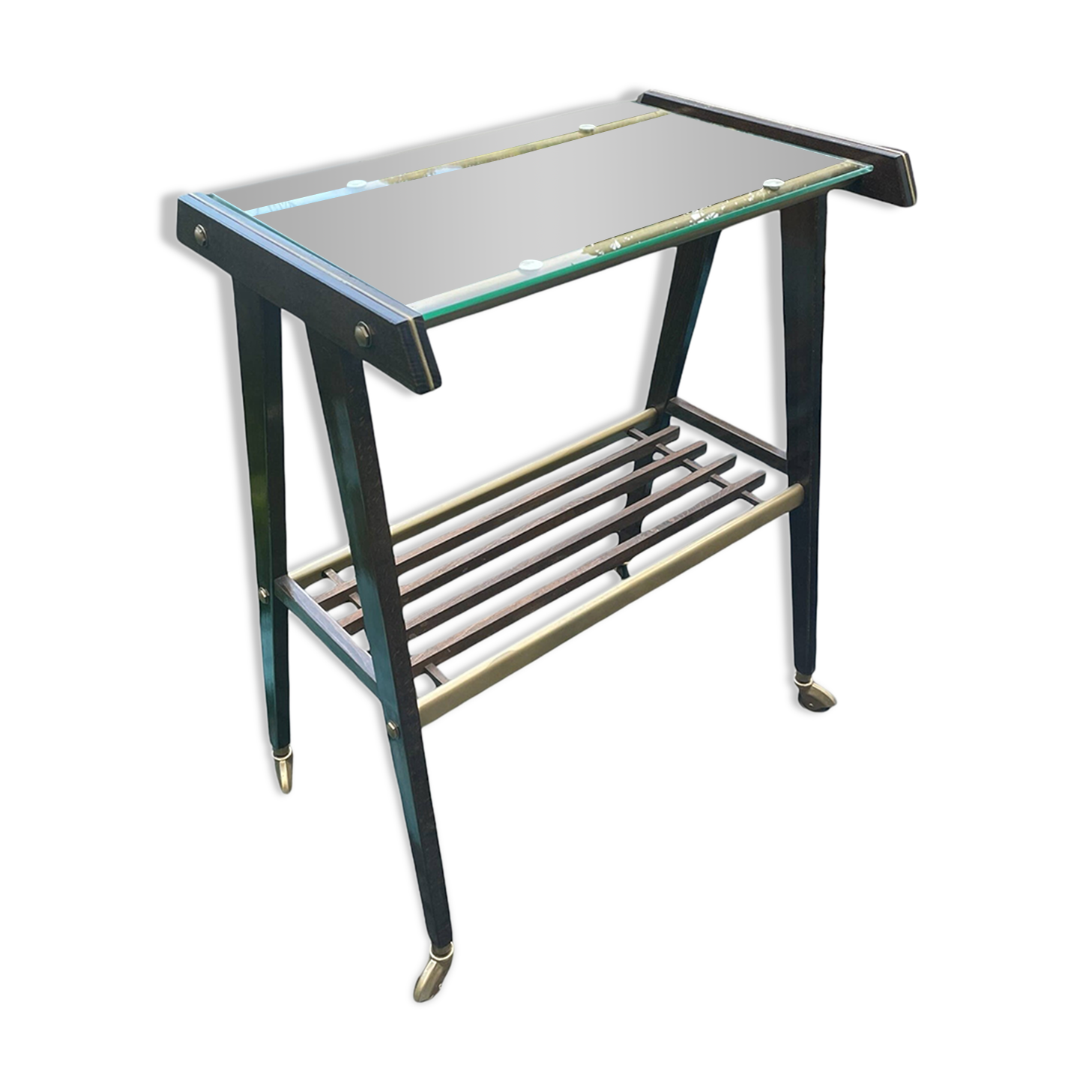Vintage Italian serving trolley from the 50s, Rama Torino