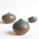 Trio de céramiques miniatures vertes Antonio Lampecco