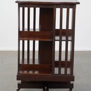 Antique English Wooden Book Carousel on Wheels – Late 19th Century