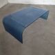 Vintage Italian blue glass coffee table