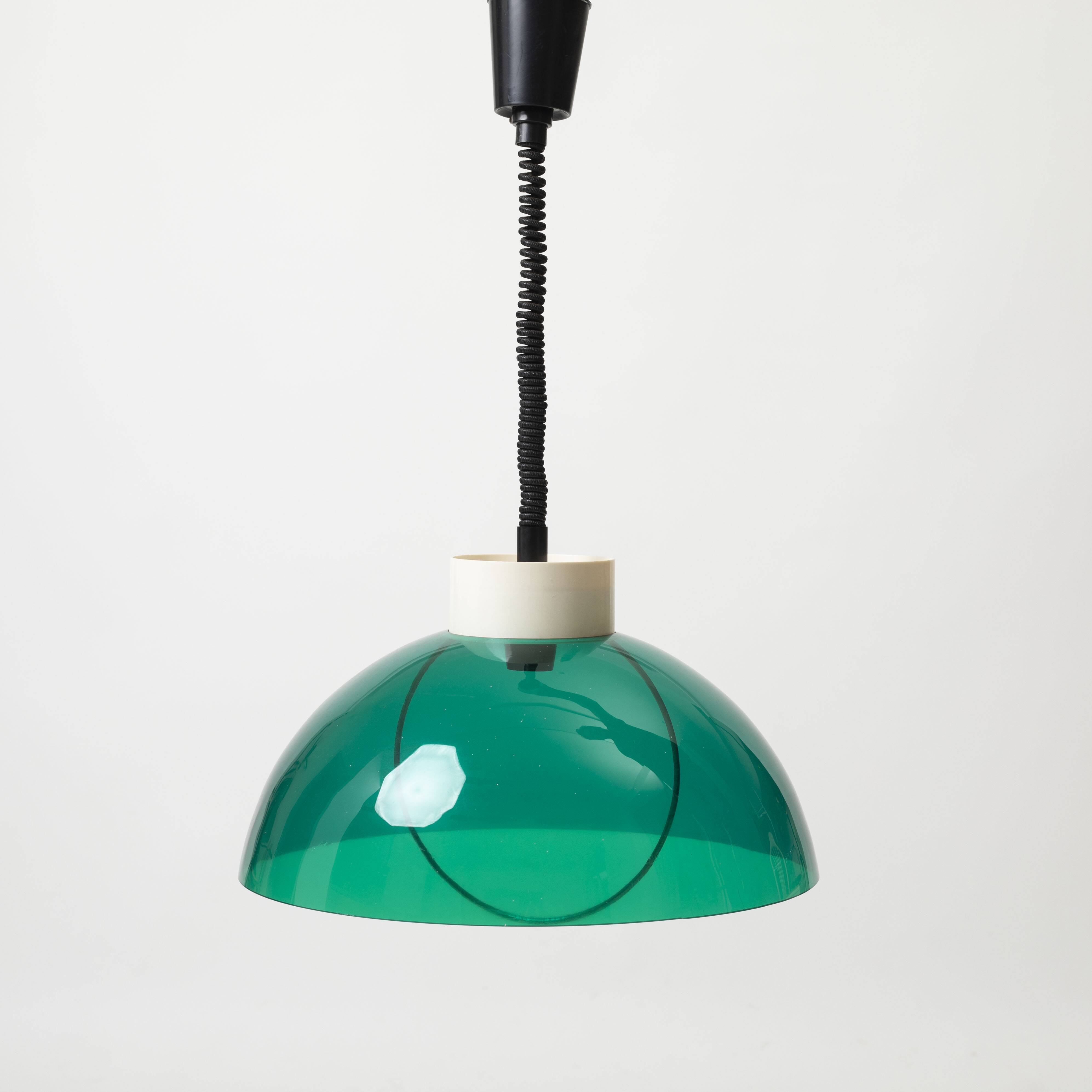 Space age pendant lamp by Polam, Poland, 1970s