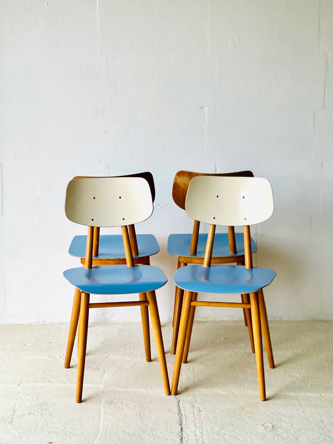 Vintage chairs from ton, set of 4