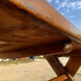 Large old solid oak monastery table