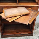 Old oak curtain filing cabinet