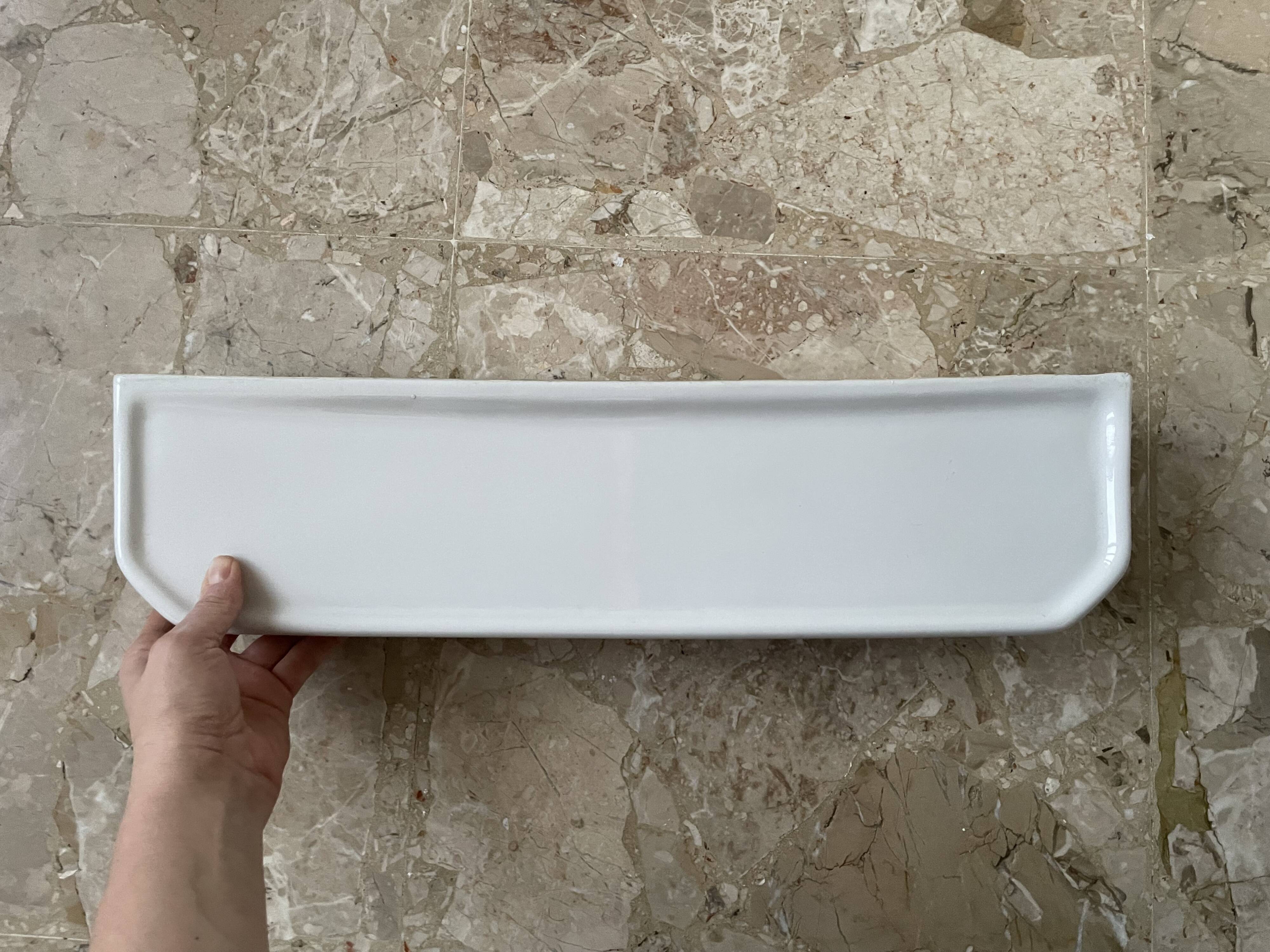 Art Deco ceramic wall shelf