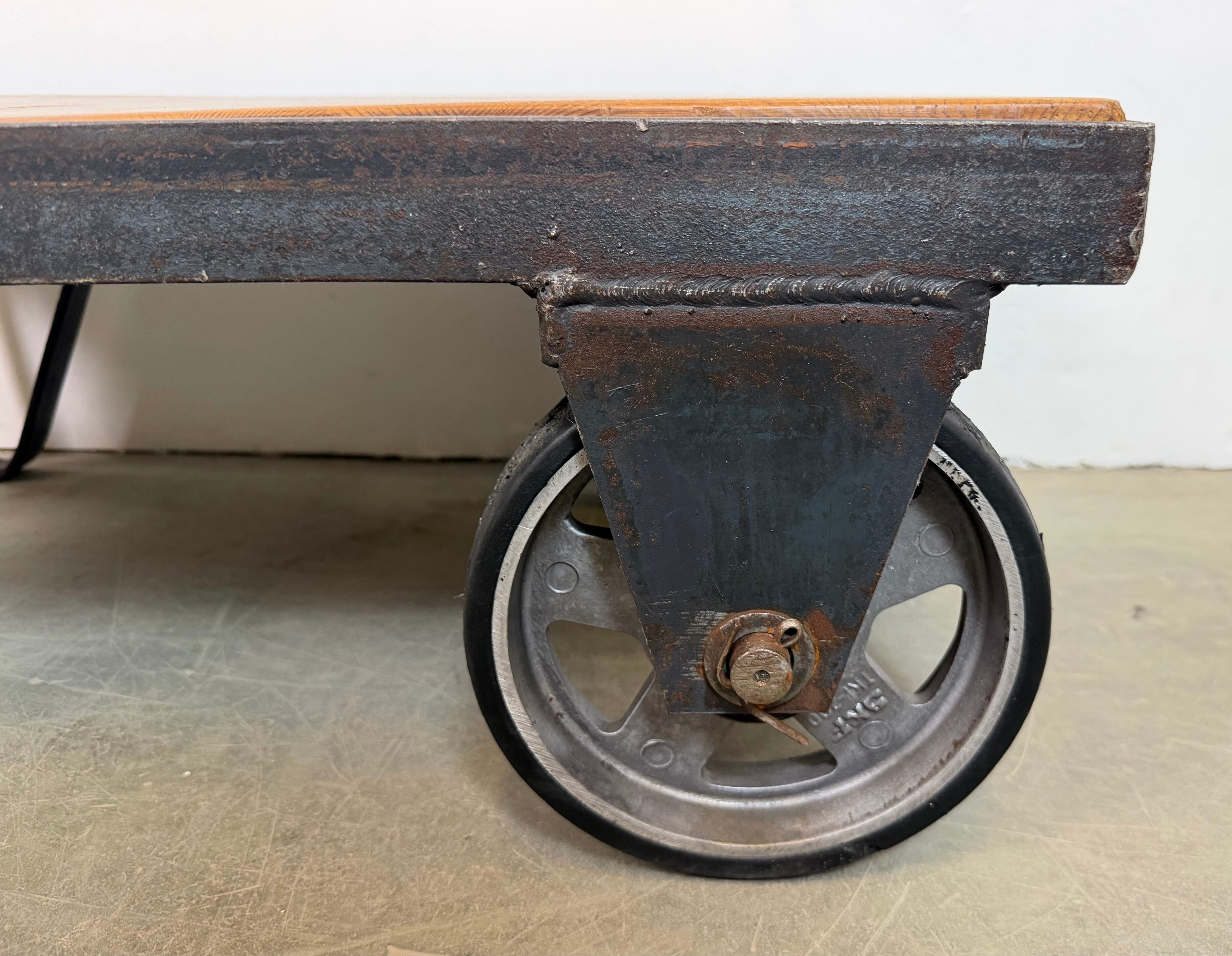 Black Industrial Coffee Table Cart, 1960s