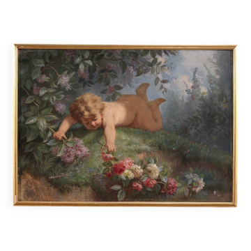 Peinture italienne Printemps du 19e siècle