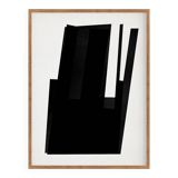 Abstract black giclee print, 50x70cm