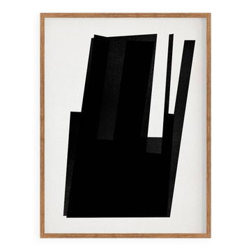 Abstract black giclee print, 50x70cm