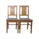 Set of 2 Brutalist chairs in oak and checkered fabric, Denmark, 1960