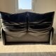 Maralunga leather canapés by Vico Magistretti for Cassina