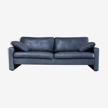 Vintage Conseta Sofa in Blue Cor Leather