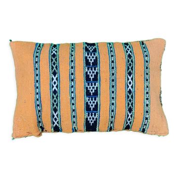Ethnic orange Berber kilim cushion