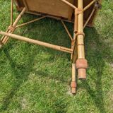 Rattan coffee table with drawer