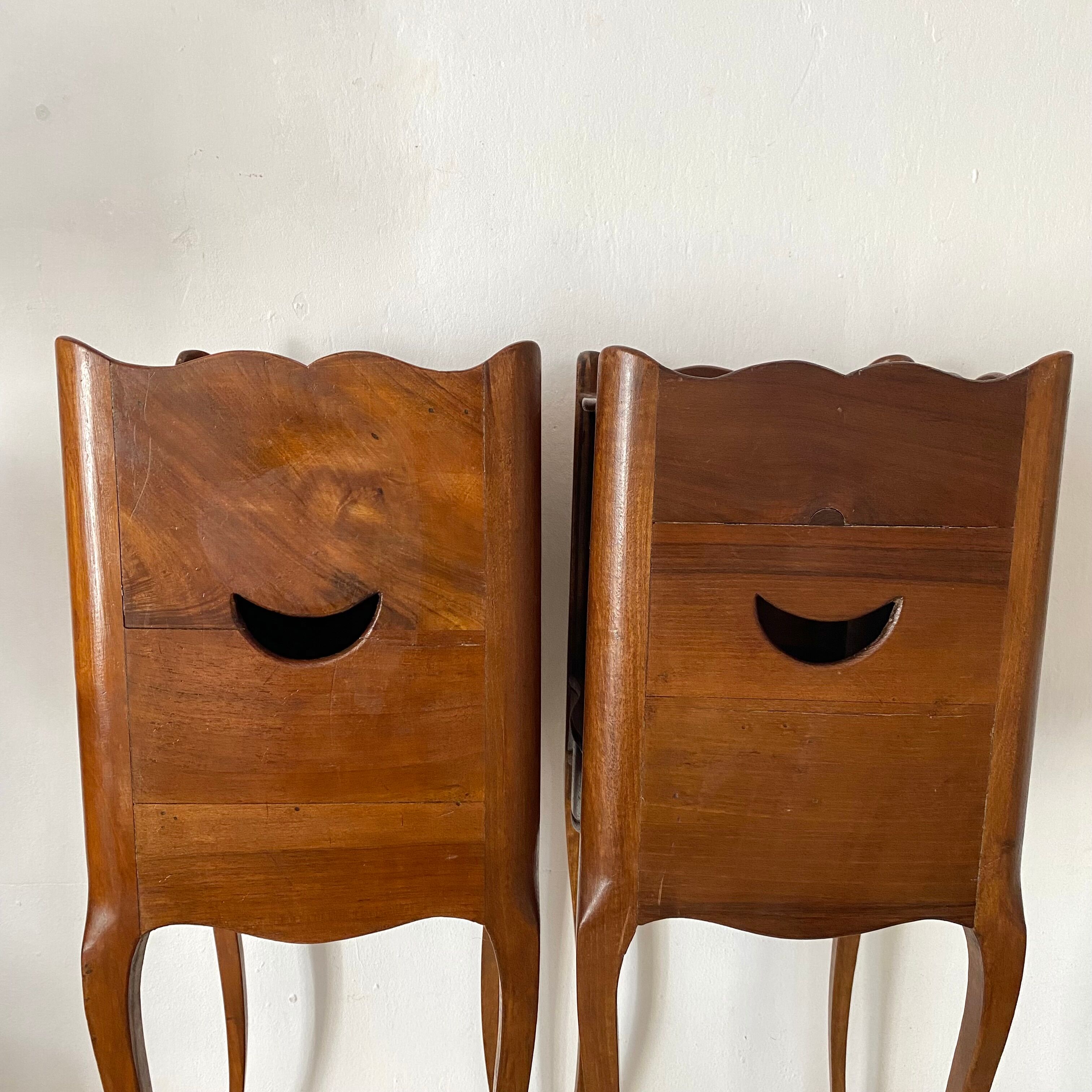 Pair of old louis XV style bedside tables