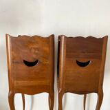 Pair of old louis XV style bedside tables