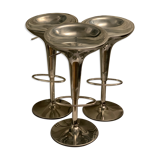 3 bar stools - Magis - Al Bombo - Stefano Giovannoni - Chrome finish