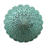 Thick transparent glass applyer with diamond effect - "Clair opal" brand - 1970s