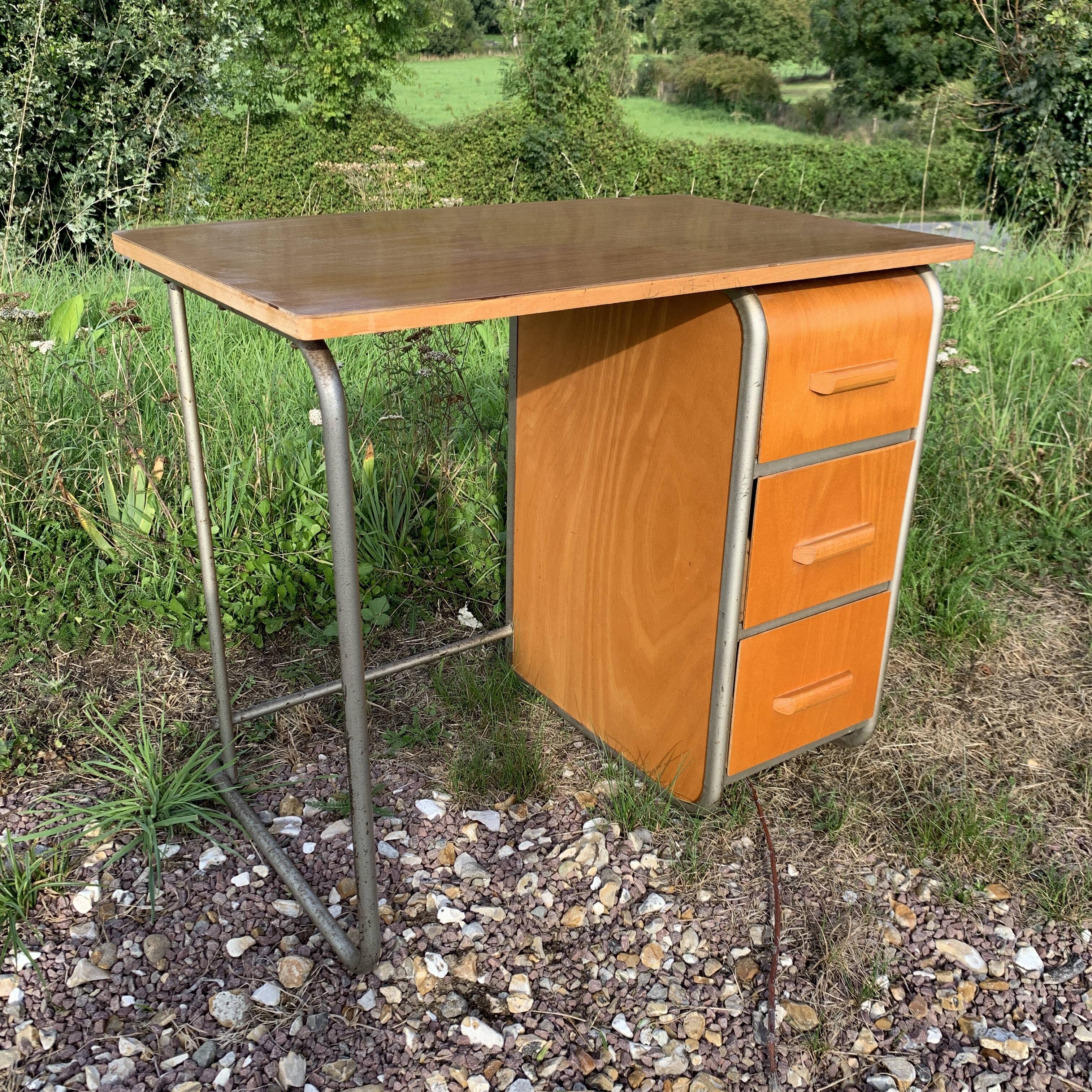Child desk with drawer box 1950