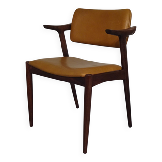Rosewood and leather armchair from GM, 1960s