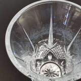 Lorraine cast crystal cylindrical vase with flared neck