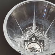 Vase cylindrique à col évasé en cristal moulé Lorraine