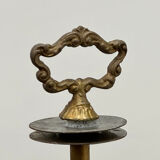 Brutalist cast iron & marine chain links floor lamp, France 1960s.