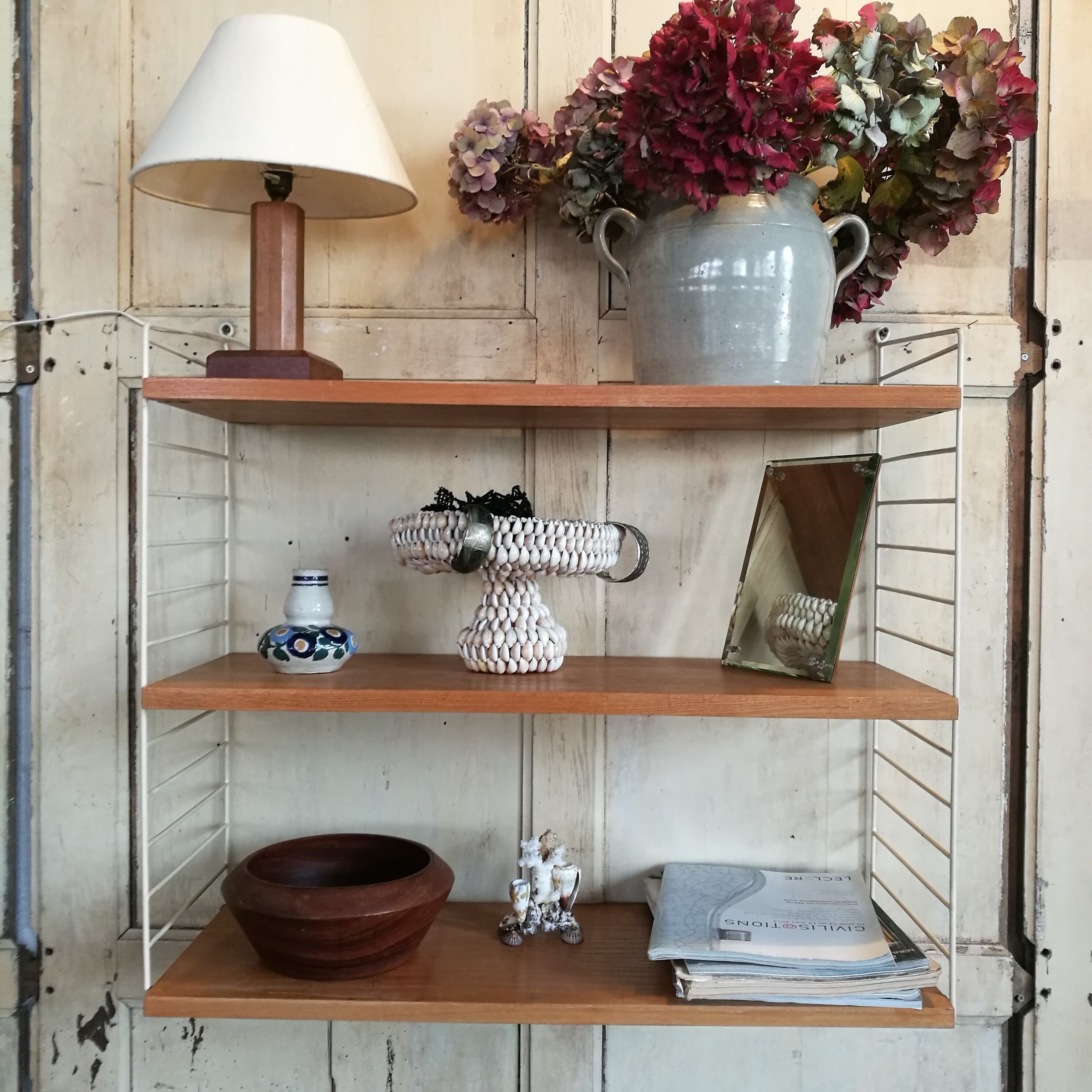 White vintage String shelf