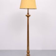 Lampadaire italien rococo en bois doré, années 1950
