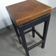 3 x tabourets de construction en chêne années 1960