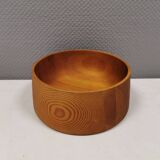 Danish bowl in turned wood 1970s