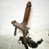 Brutalist tripod chair