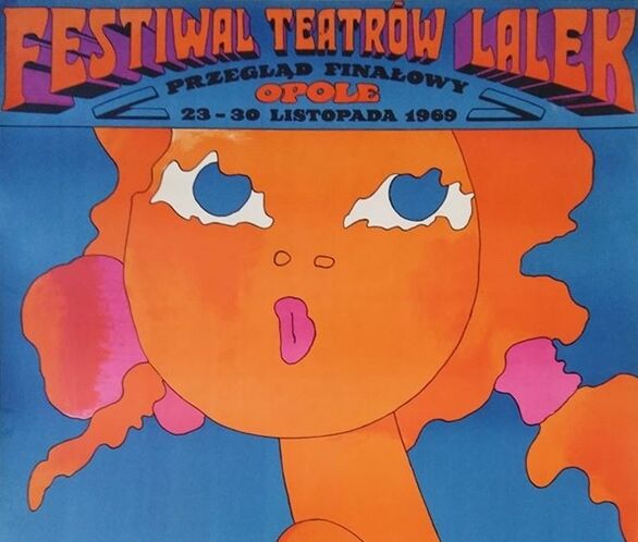 Affiche de théatre polonaise polish poster originale de 1969