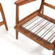 Paire de fauteuils en chêne et teck du début des années 1950