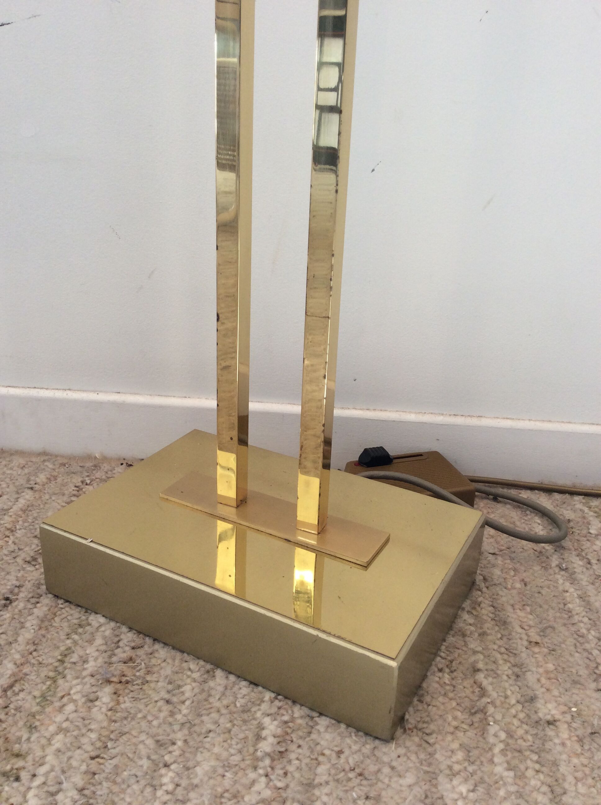 Deknudt brass floor lamp from the 70s