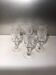 Set of 6 liqueur glasses, engraved, early 20th century
